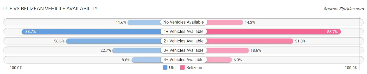 Ute vs Belizean Vehicle Availability