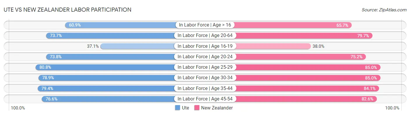 Ute vs New Zealander Labor Participation