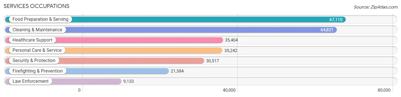 Services Occupations in Area Code 305