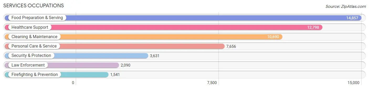 Services Occupations in Area Code 320