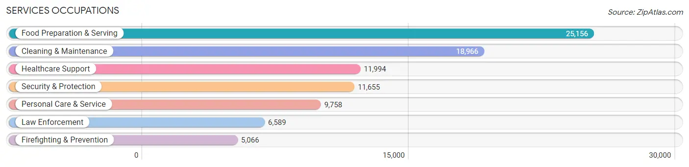 Services Occupations in Area Code 386