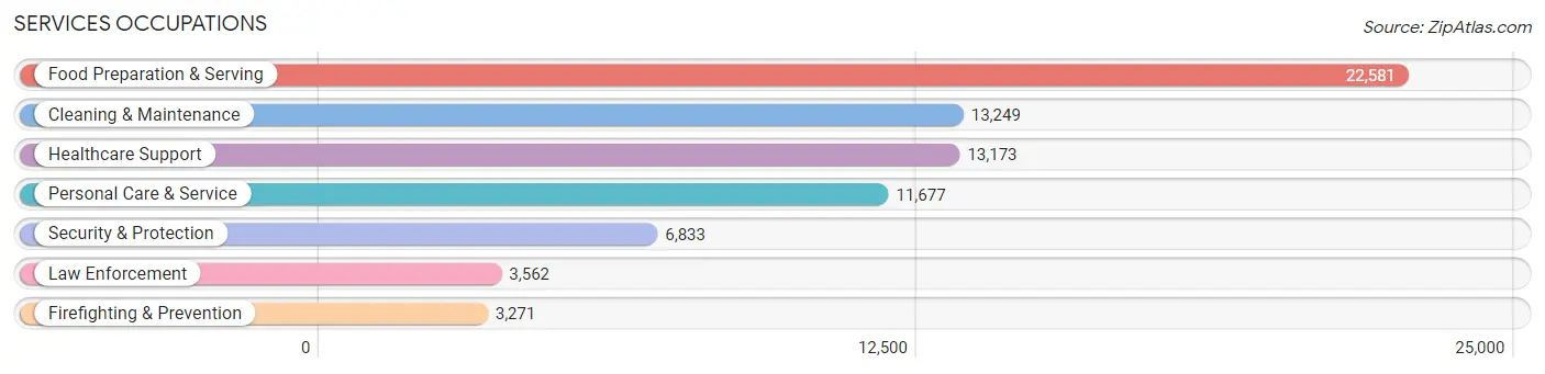 Services Occupations in Area Code 785