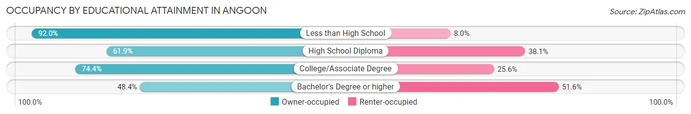 Occupancy by Educational Attainment in Angoon