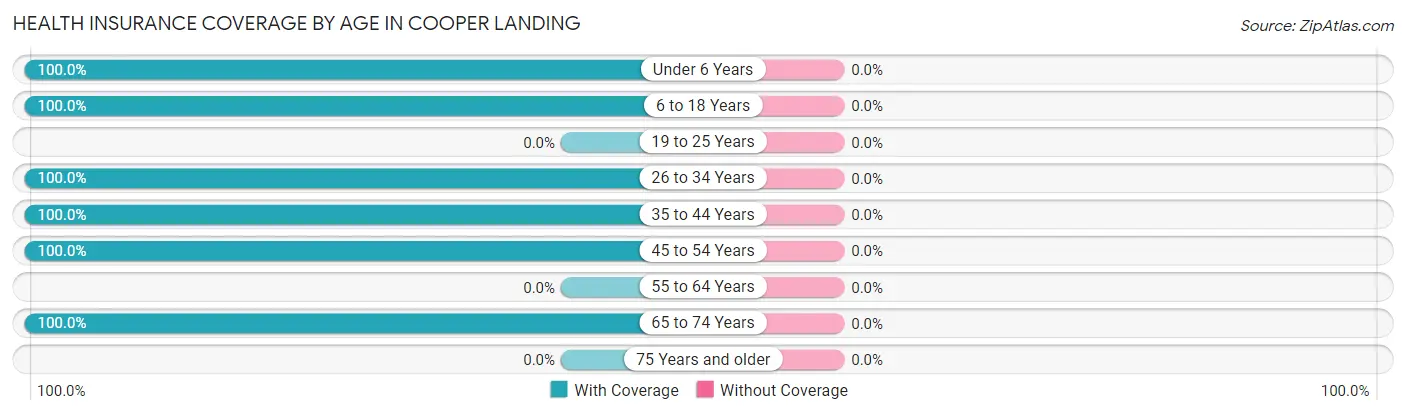 Health Insurance Coverage by Age in Cooper Landing