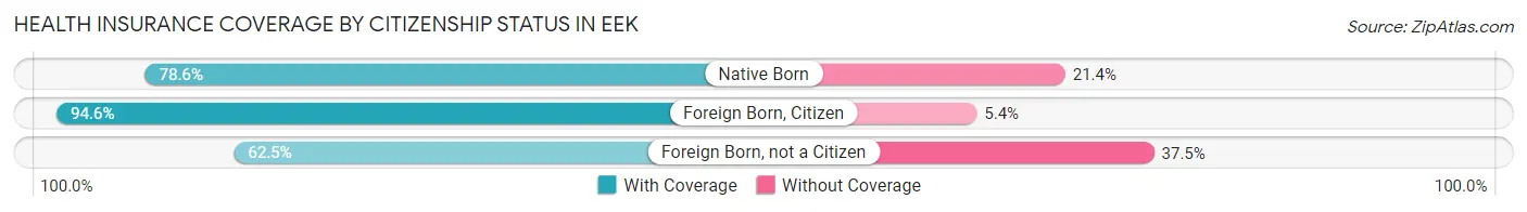Health Insurance Coverage by Citizenship Status in Eek
