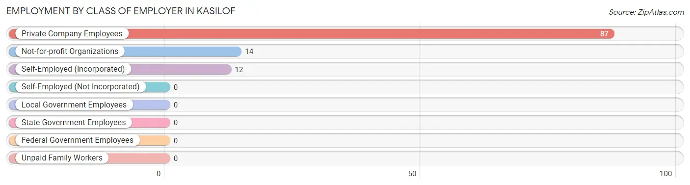 Employment by Class of Employer in Kasilof