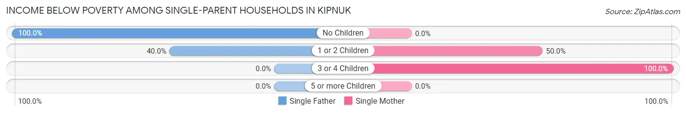 Income Below Poverty Among Single-Parent Households in Kipnuk
