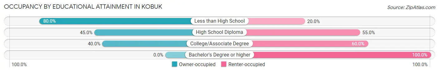 Occupancy by Educational Attainment in Kobuk