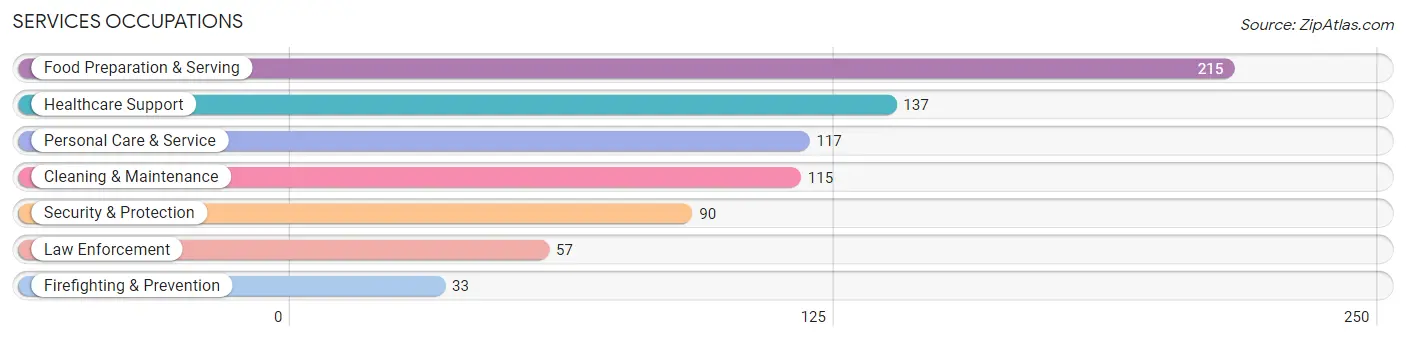 Services Occupations in Palmer