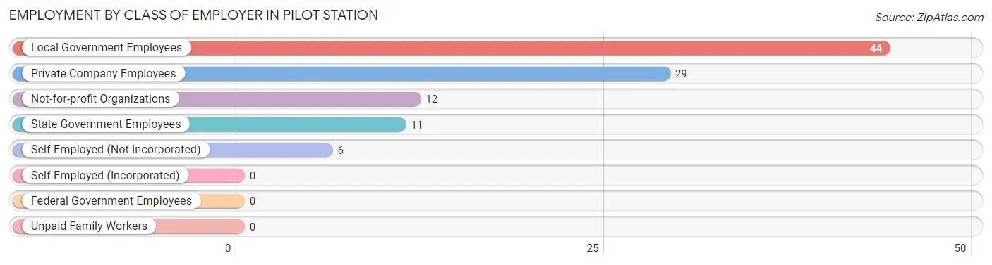 Employment by Class of Employer in Pilot Station