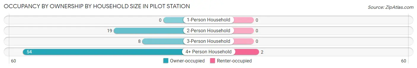Occupancy by Ownership by Household Size in Pilot Station