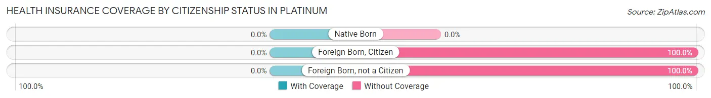 Health Insurance Coverage by Citizenship Status in Platinum
