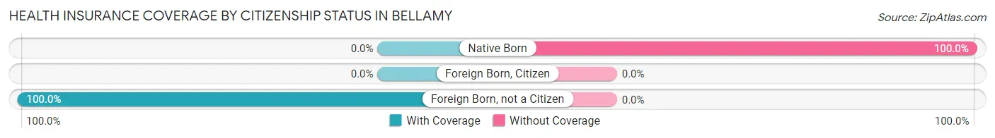 Health Insurance Coverage by Citizenship Status in Bellamy