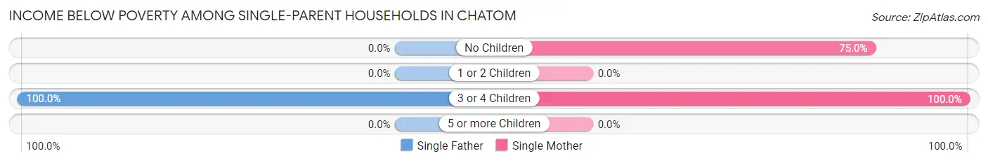 Income Below Poverty Among Single-Parent Households in Chatom