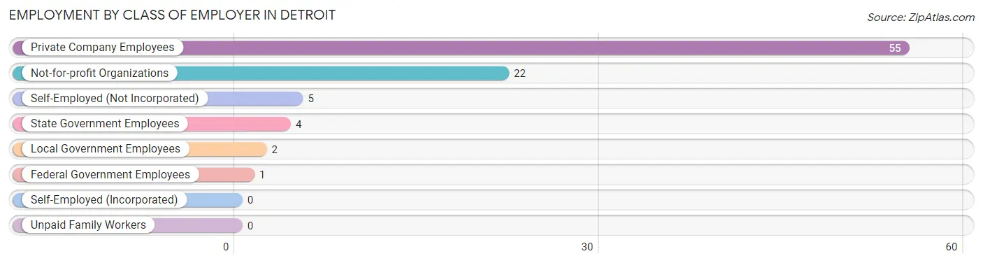 Employment by Class of Employer in Detroit