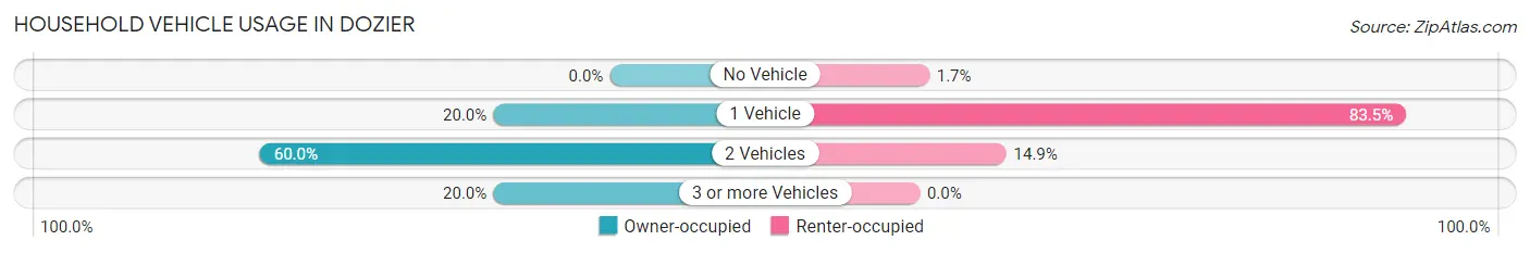 Household Vehicle Usage in Dozier
