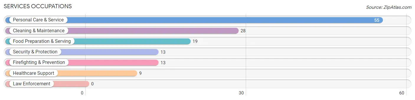 Services Occupations in Emerald Mountain