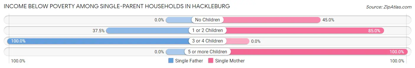 Income Below Poverty Among Single-Parent Households in Hackleburg