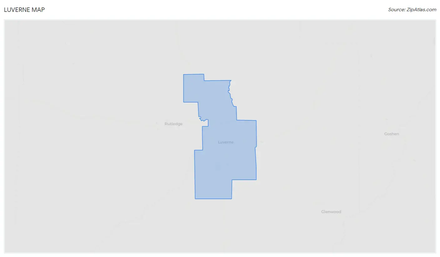 Luverne Map