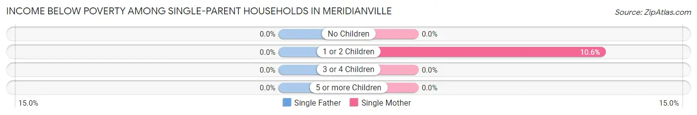 Income Below Poverty Among Single-Parent Households in Meridianville