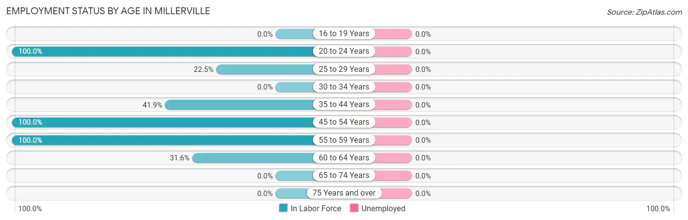 Employment Status by Age in Millerville