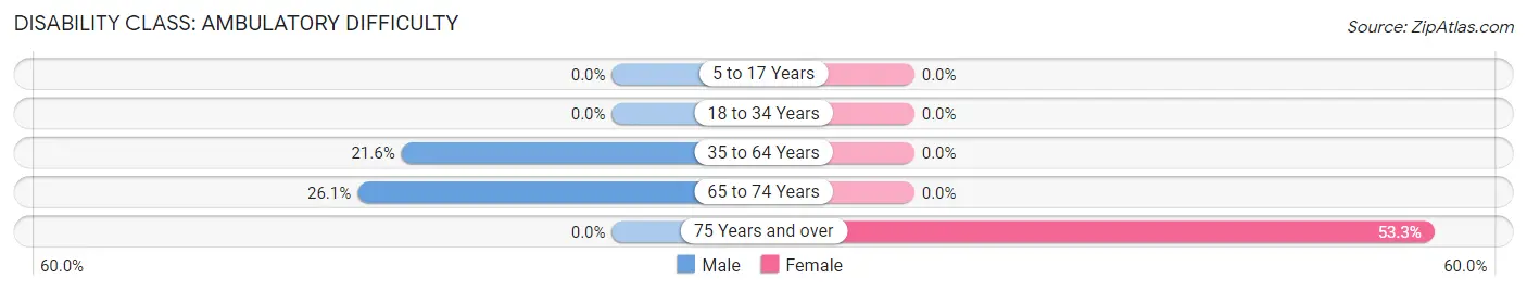 Disability in New Union: <span>Ambulatory Difficulty</span>