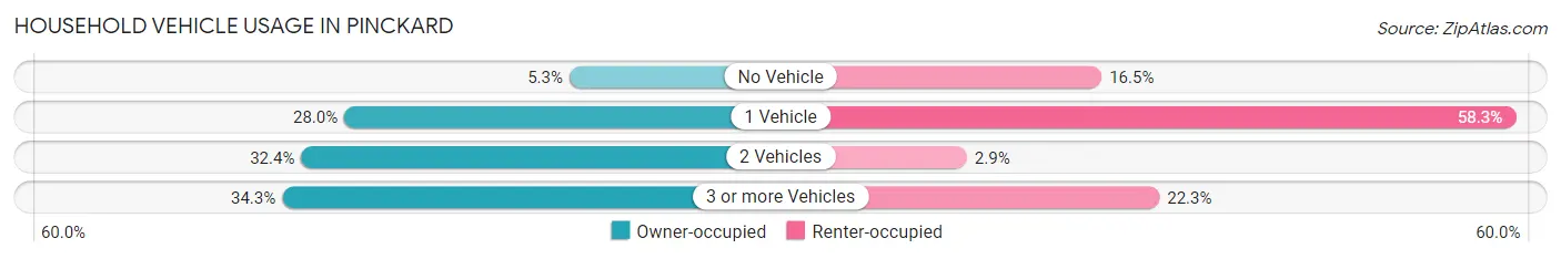 Household Vehicle Usage in Pinckard