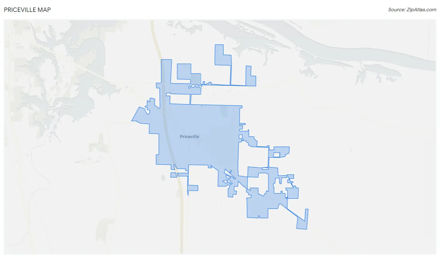 Priceville Map