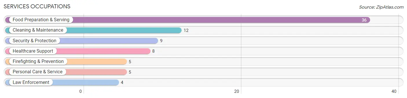 Services Occupations in Ragland