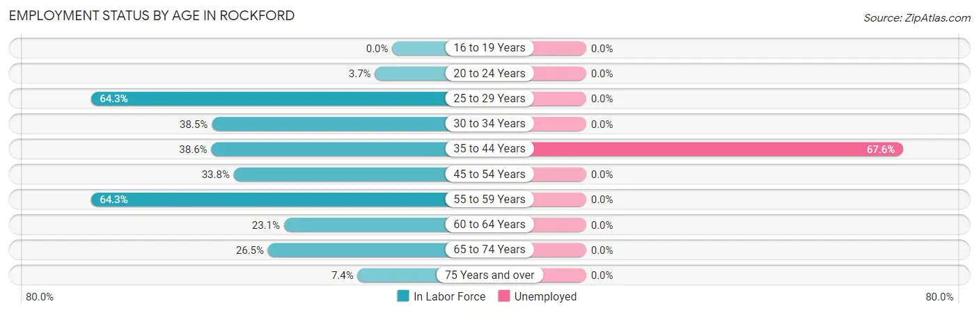Employment Status by Age in Rockford