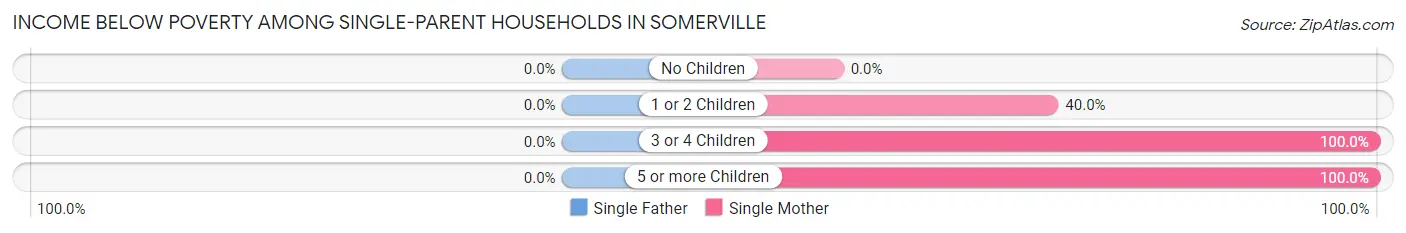 Income Below Poverty Among Single-Parent Households in Somerville