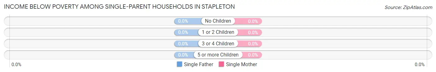 Income Below Poverty Among Single-Parent Households in Stapleton