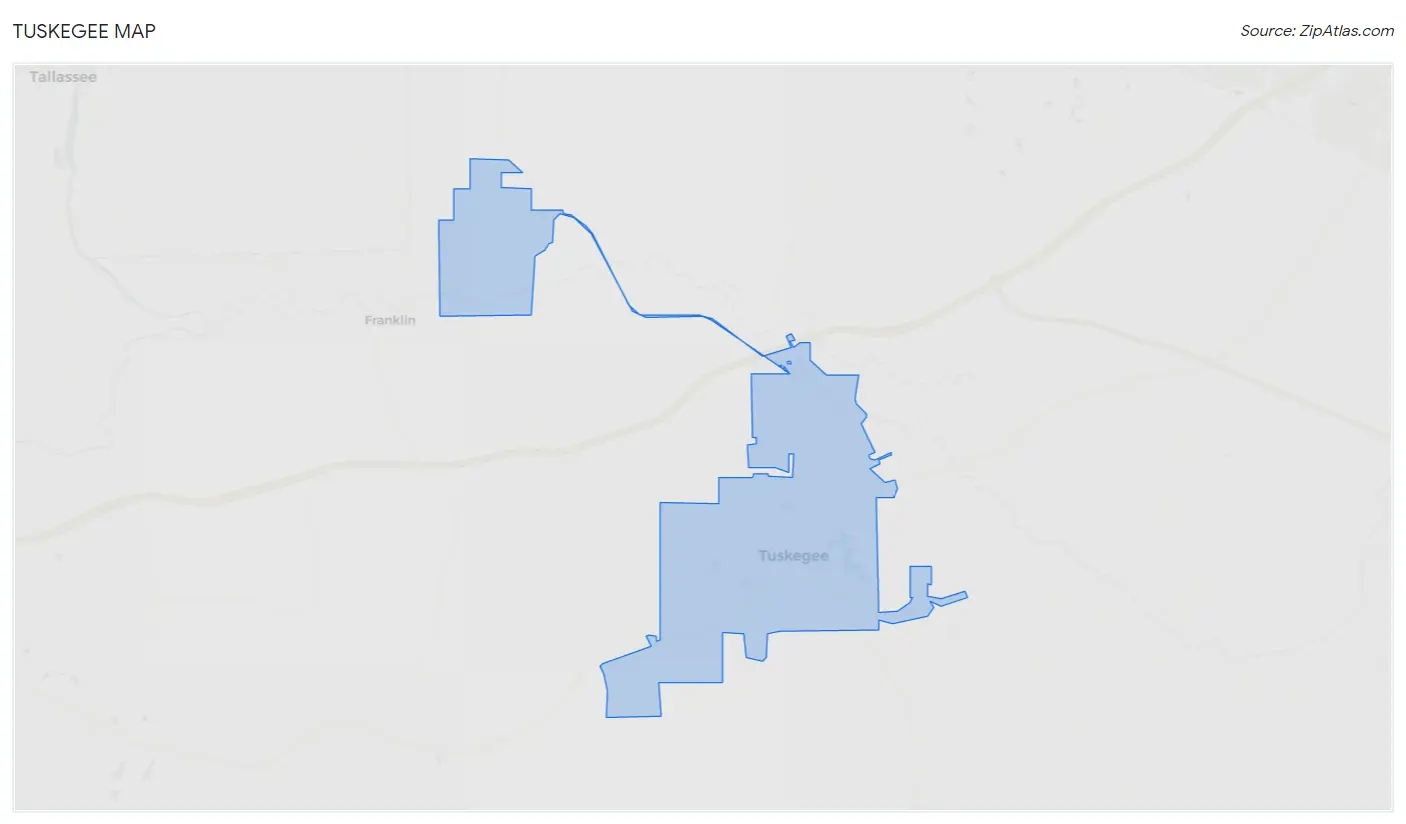 Tuskegee Map