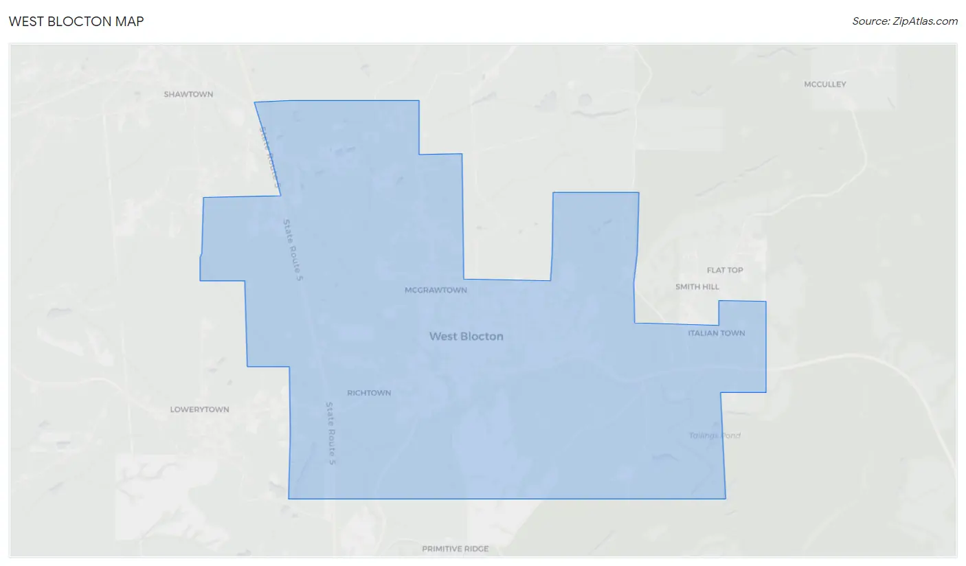 West Blocton Map