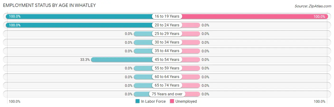 Employment Status by Age in Whatley