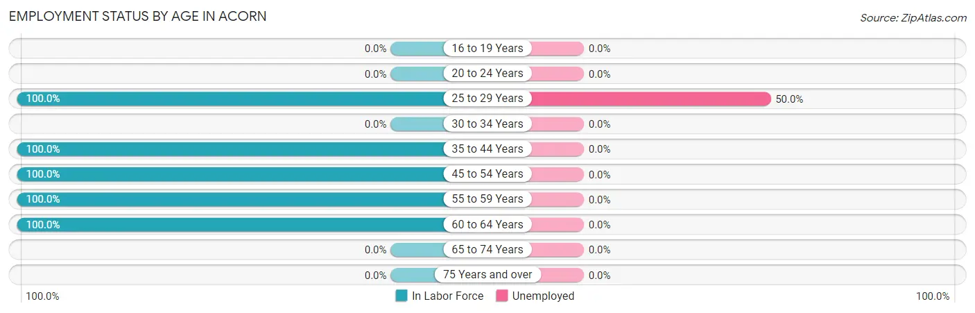 Employment Status by Age in Acorn
