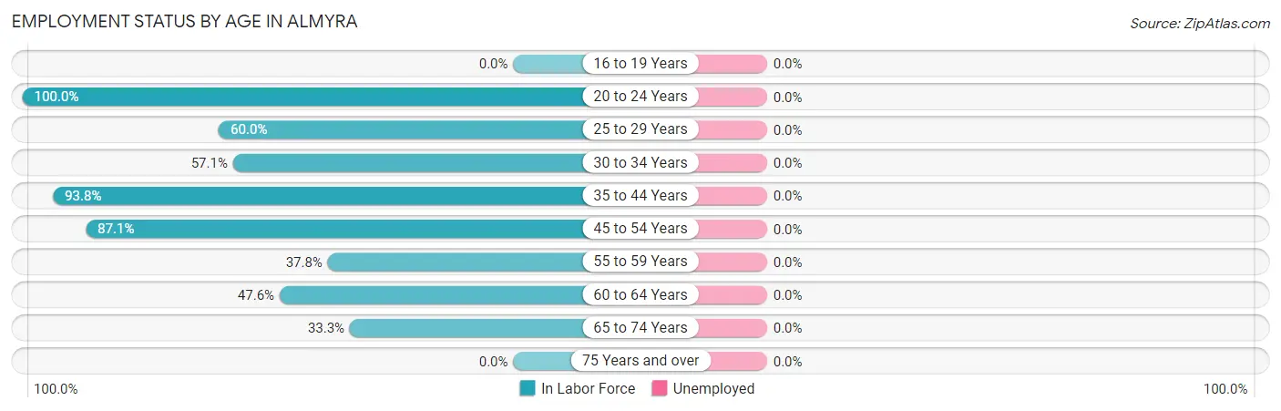 Employment Status by Age in Almyra