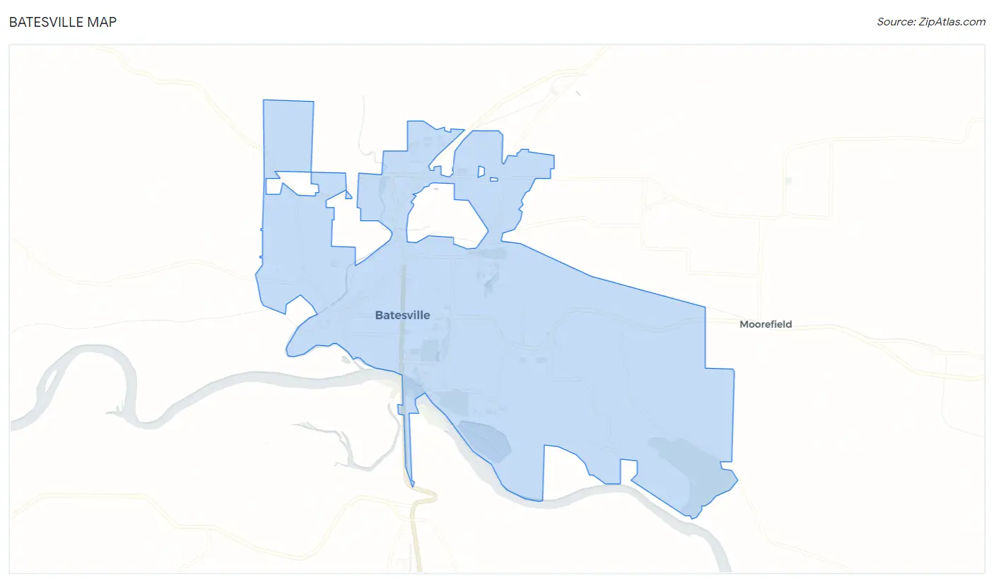 Batesville Map