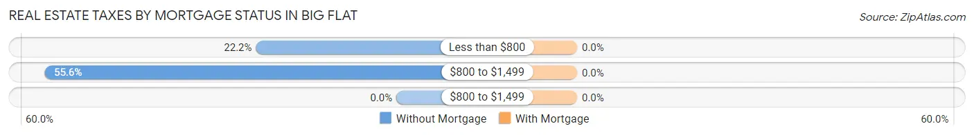 Real Estate Taxes by Mortgage Status in Big Flat