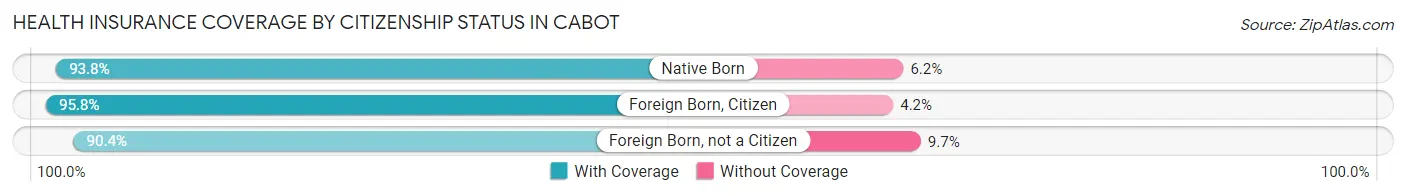 Health Insurance Coverage by Citizenship Status in Cabot