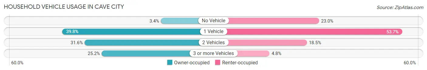 Household Vehicle Usage in Cave City