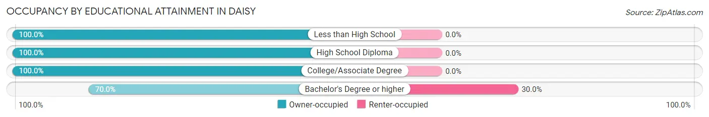 Occupancy by Educational Attainment in Daisy