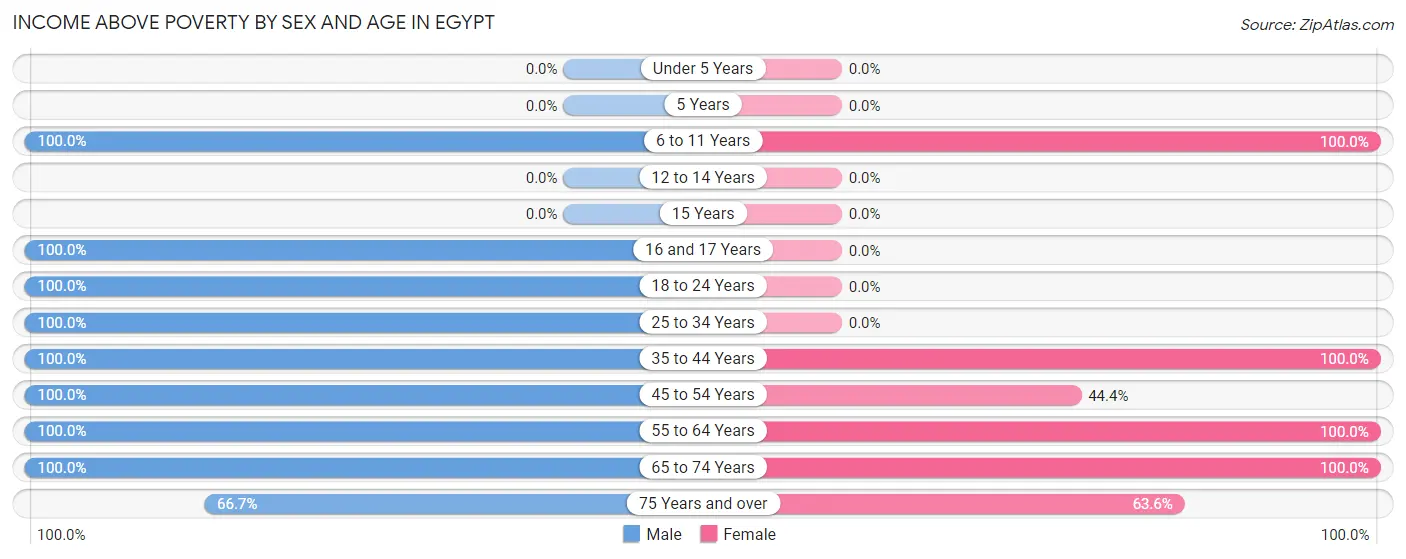 Income Above Poverty by Sex and Age in Egypt