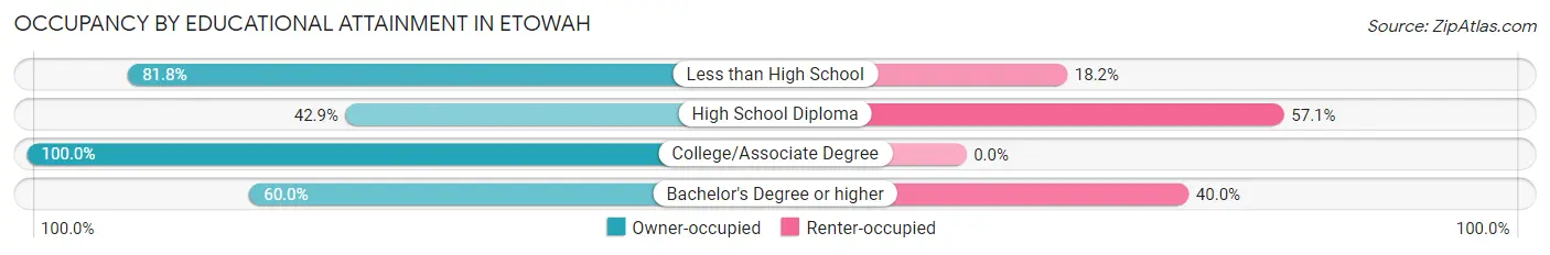 Occupancy by Educational Attainment in Etowah