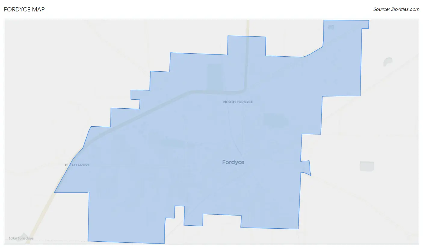 Fordyce Map