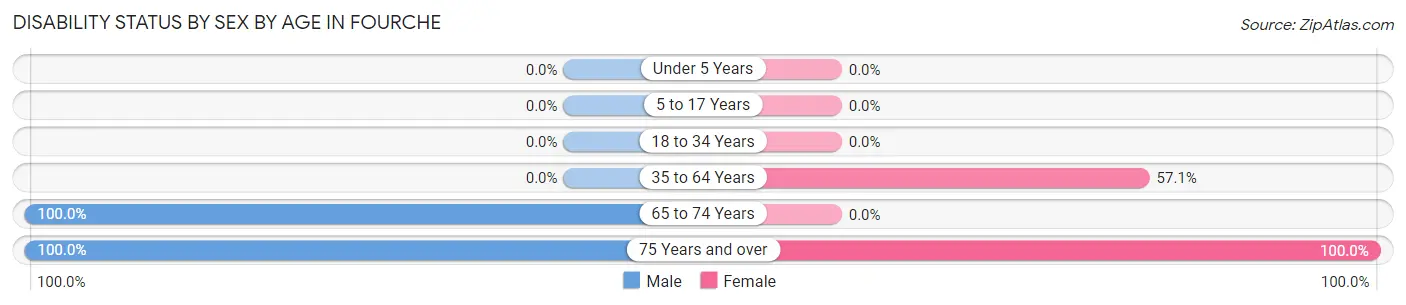 Disability Status by Sex by Age in Fourche