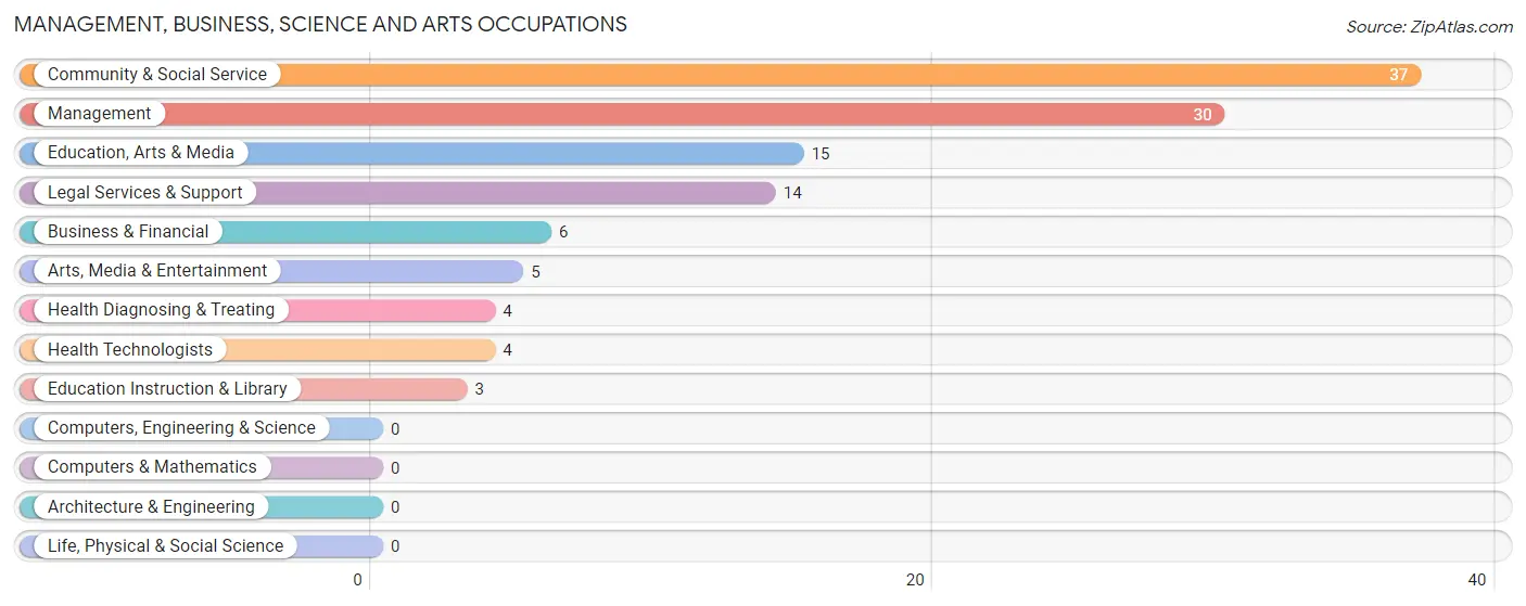 Management, Business, Science and Arts Occupations in Gillett