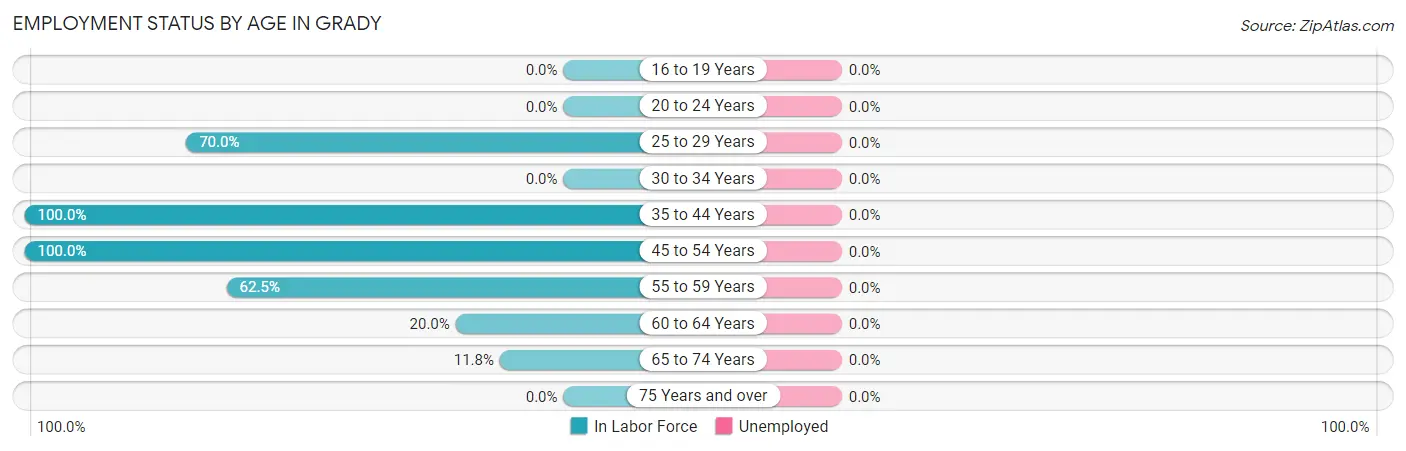 Employment Status by Age in Grady