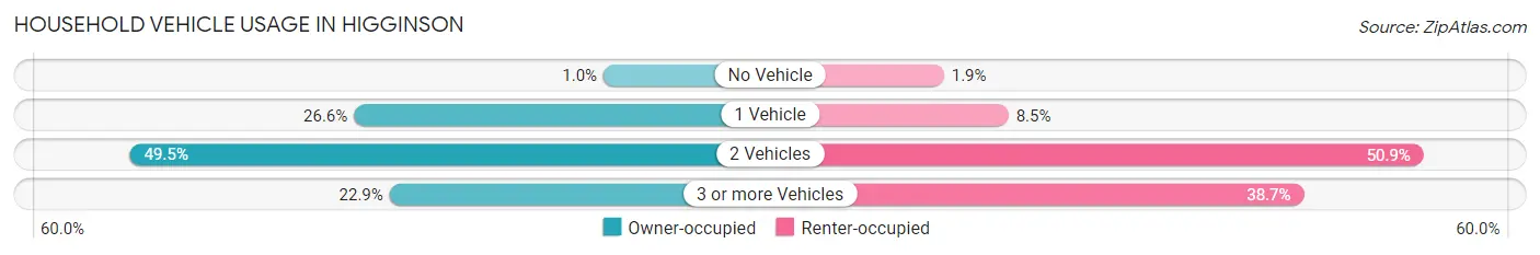 Household Vehicle Usage in Higginson