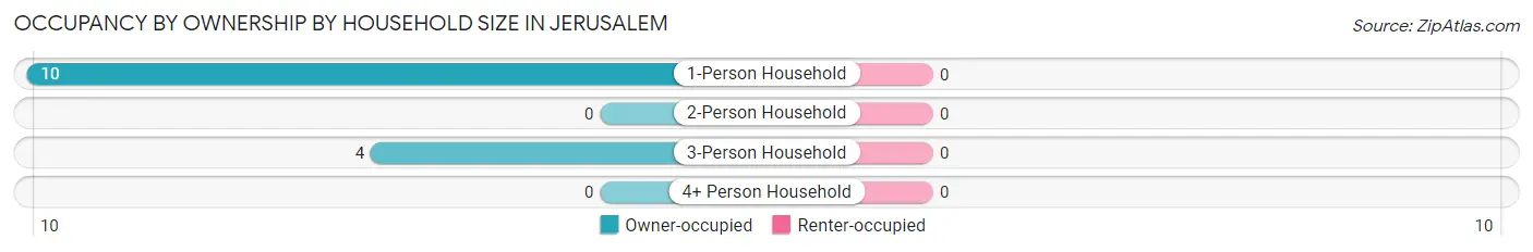 Occupancy by Ownership by Household Size in Jerusalem